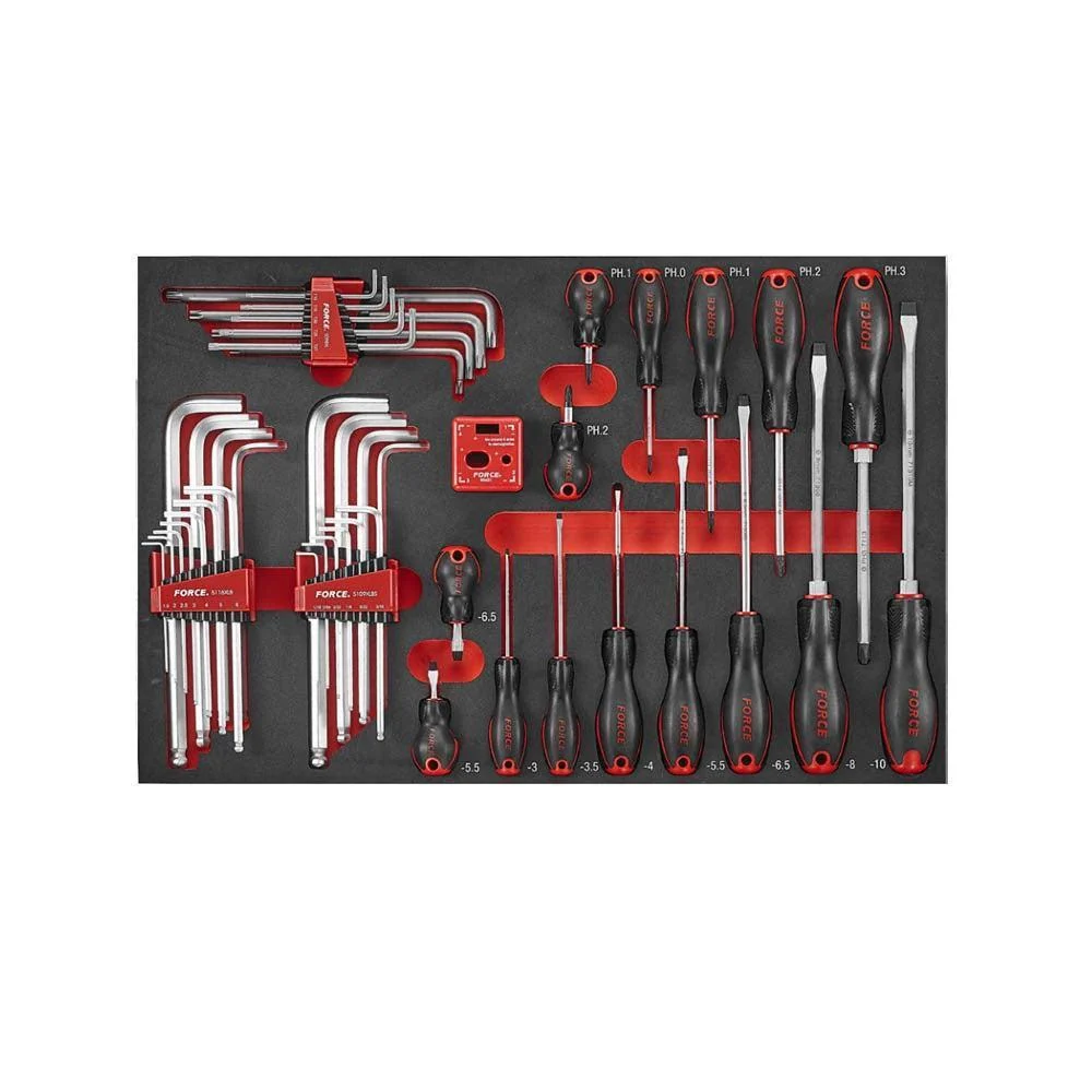 46pc Screwdriver and L key set (S&M) (EVA) Force