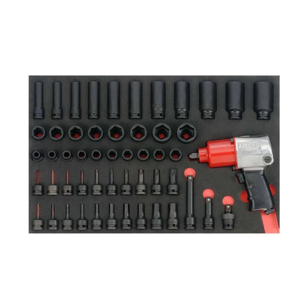 53pc 1/2"DR. Impact socket combination set (EVA) Force