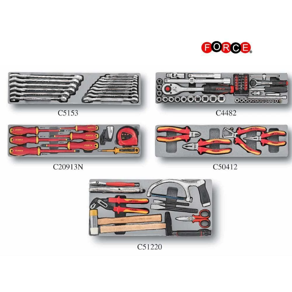5-Tier tool chest 88pcs tools (insulated) (MM) Force