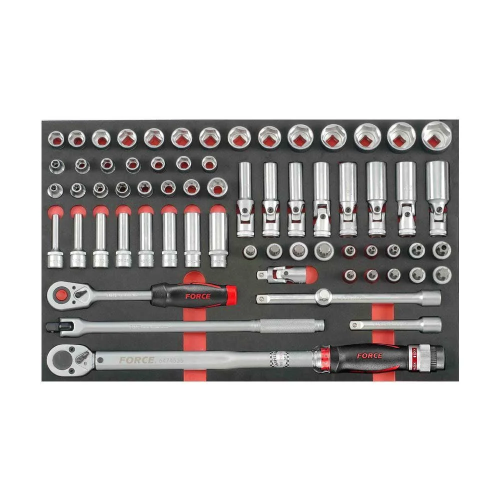 66pc 1/2"DR. Socket combination set (EVA) Force
