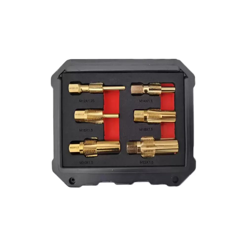 6-delige sensorkraanset M12,14,16,18,20 en 22 X 1,5 Titanium geplateerd Force