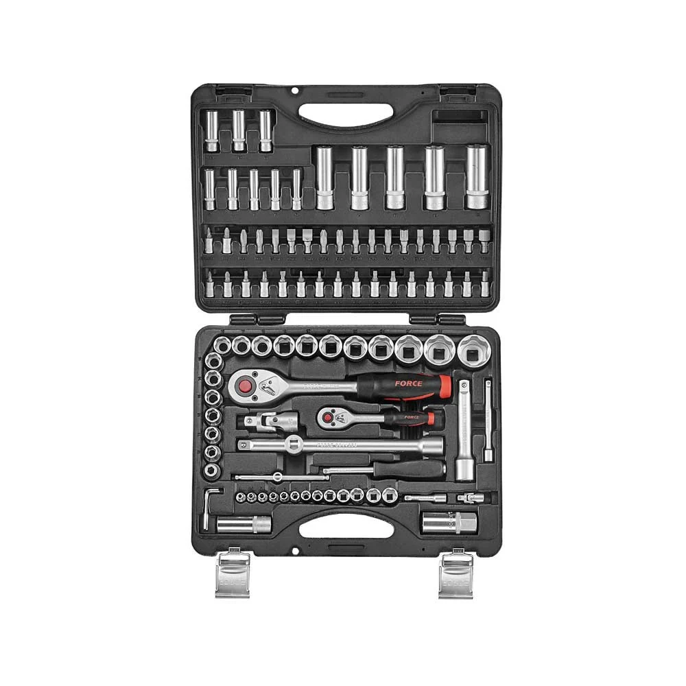 94pc 6pt. Flank socket set Force