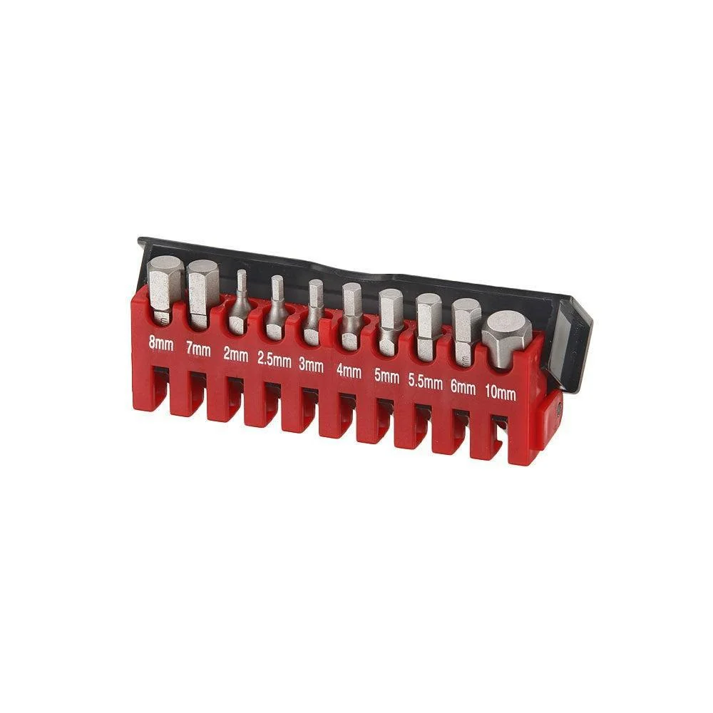 1/4" Bit set Inbus 10 delig (SAE) Force