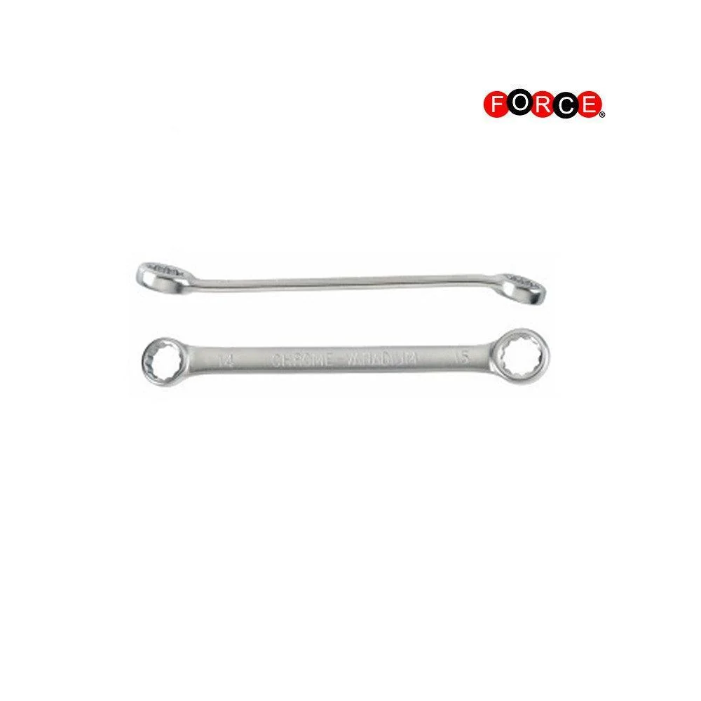 Double ring wrench 14x15 (15° bowed) Force
