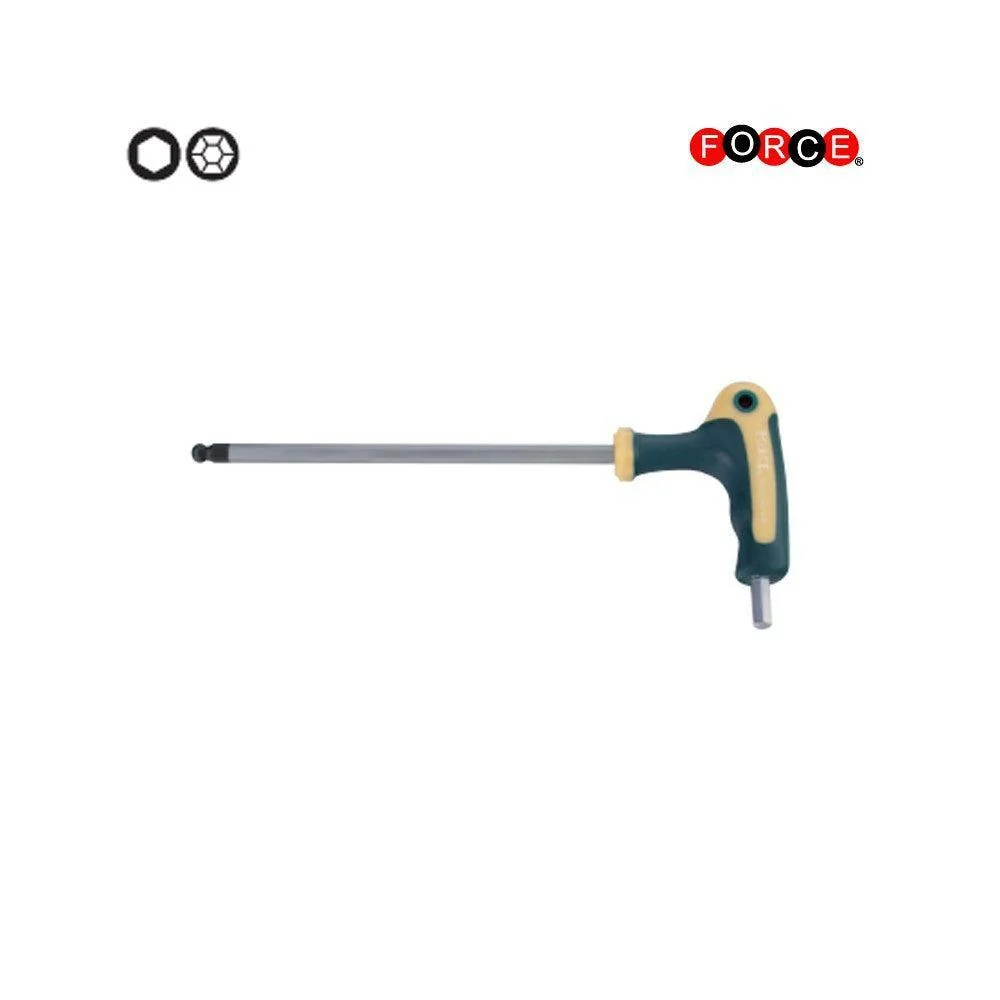Hex & Hex ball point grip key 12mm (Dual material) Force