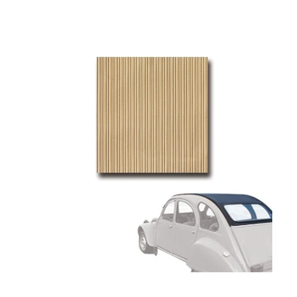 GESLOTEN 2CV BEIGE GAZELLE KAP INTERIEUR