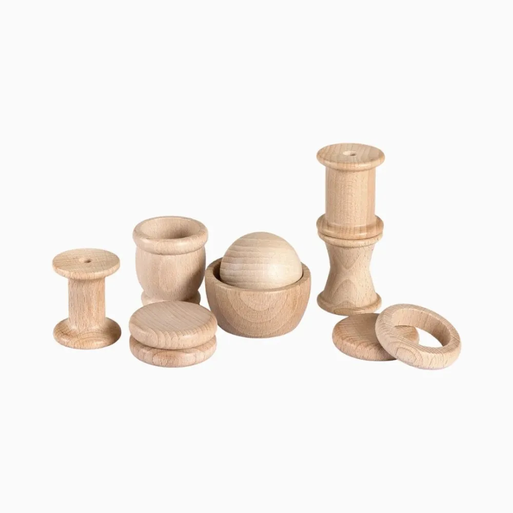 Grapat treasure basket naturel 10-delig
