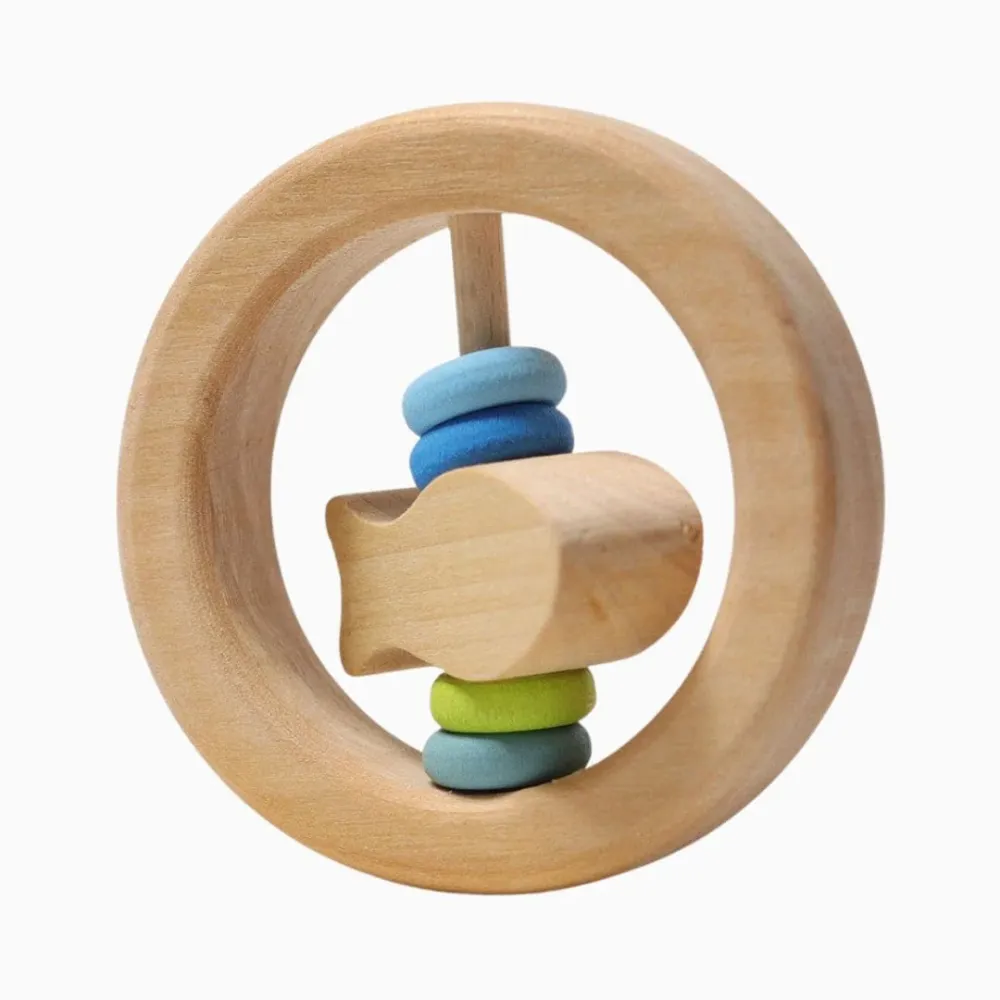 GRIMM's houten rammelaar - vis