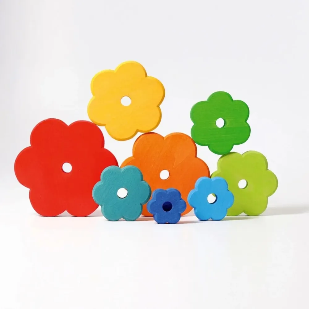 Grimm's houten stapeltoren bloemen