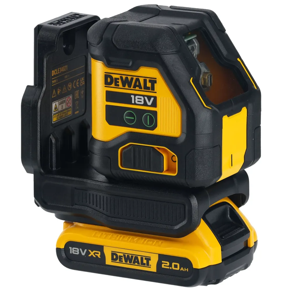 Groene kruis laser tracer Dewalt DCLE34021D1-QW 12V 2Ah