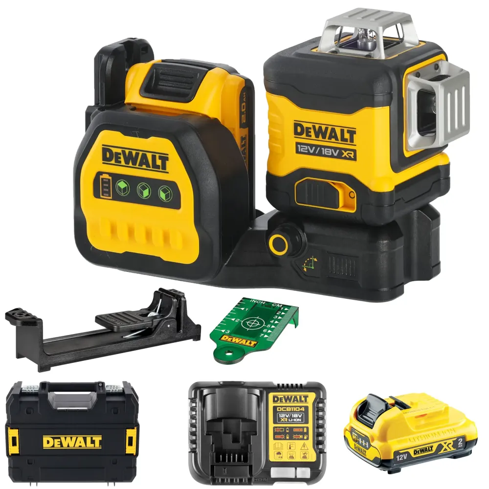 Groene laserwaterpas Dewalt DCE089D1G18-QW 12/18V 2Ah