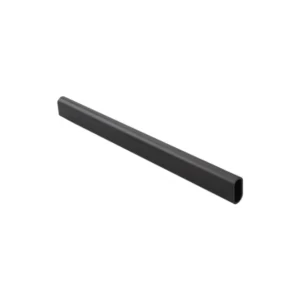 Roede 30x14mm aluminium mat zwart lengte 3000mm Hermeta