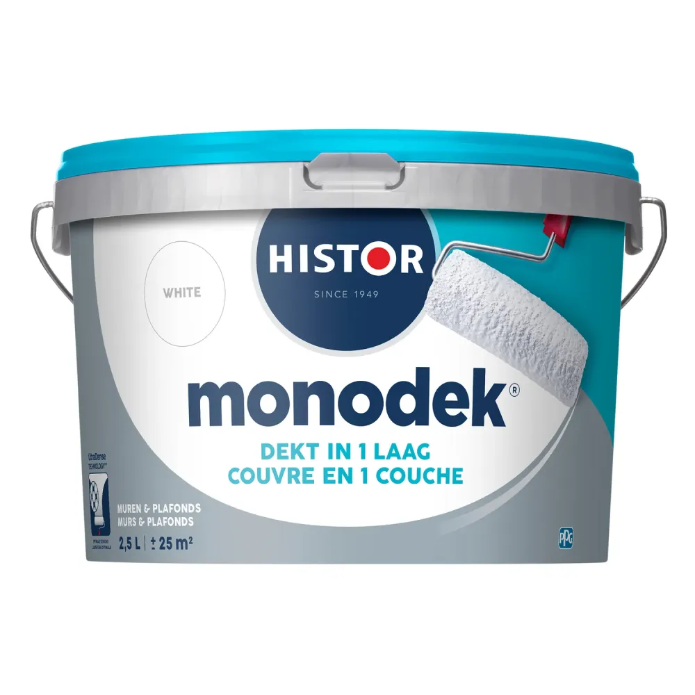 Histor Monodek Muurverf - Mat - White - 2,5L