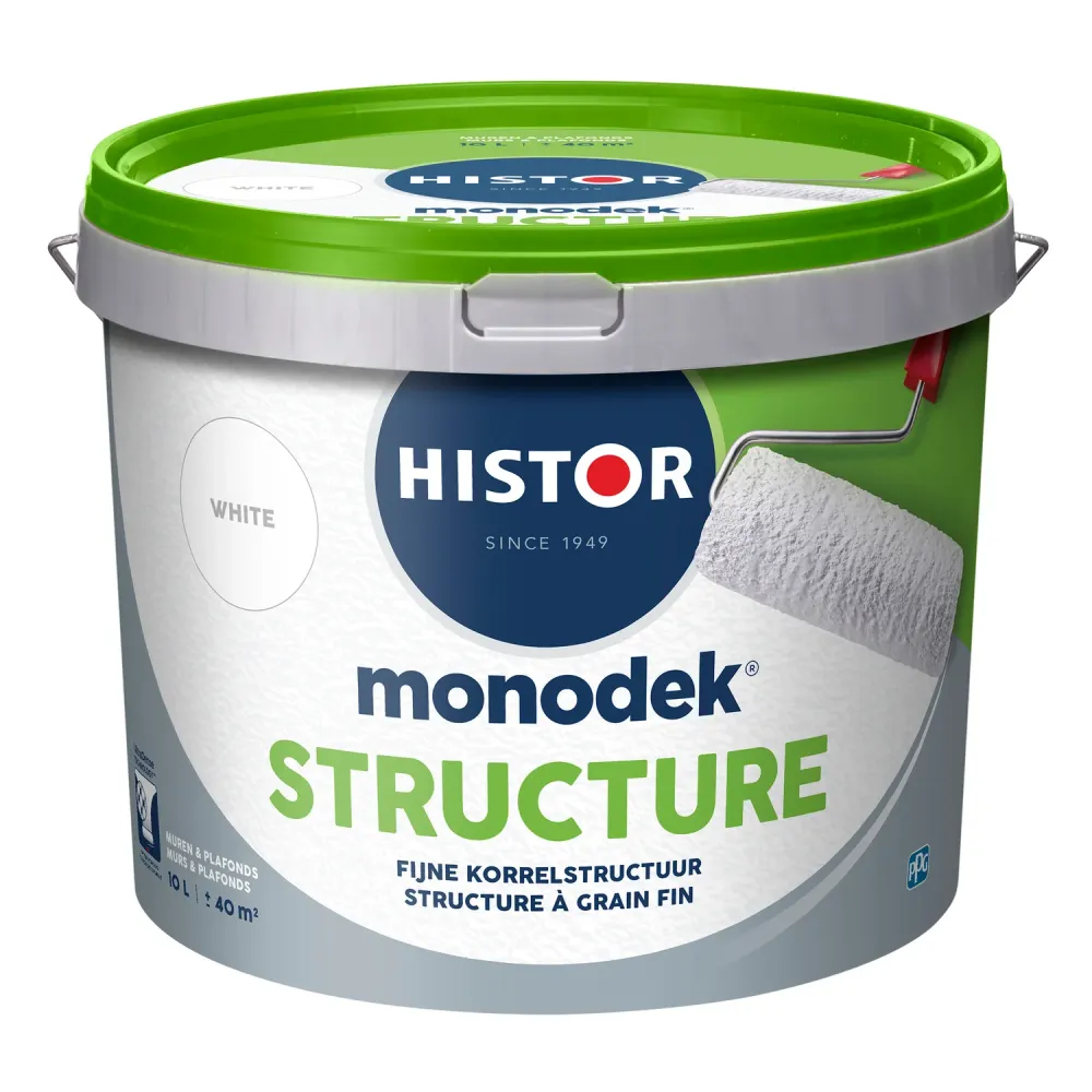 Histor Monodek Structure Muurverf - Mat - White - 10L