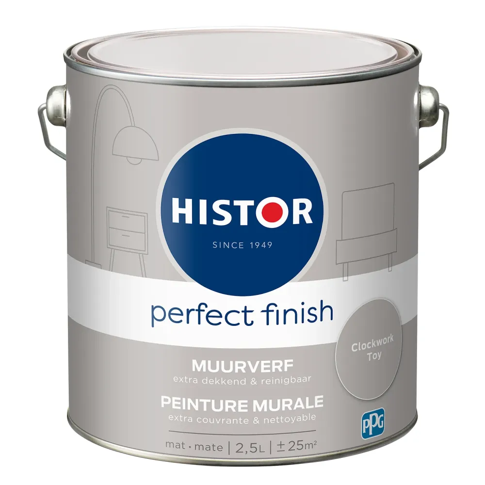 Histor Perfect Finish Muurverf - Mat - Clockwork Toy - 2,5L