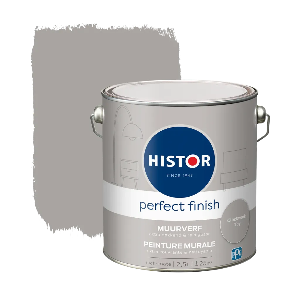 Histor Perfect Finish Muurverf - Mat - Clockwork Toy - 2,5L