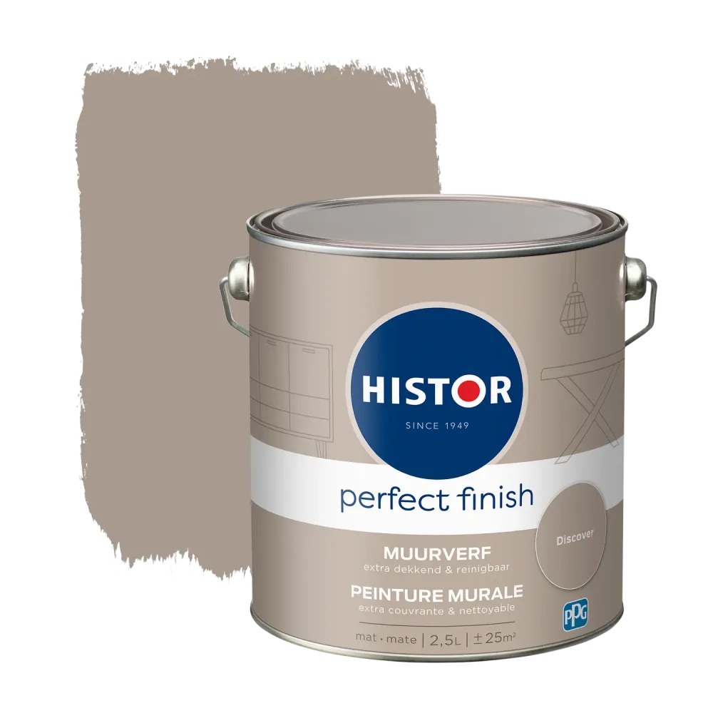 Histor Perfect Finish Muurverf - Mat - Discover - 2,5L