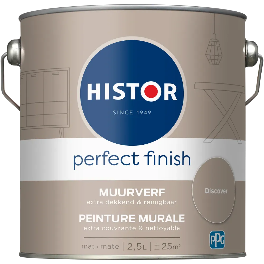 Histor Perfect Finish Muurverf - Mat - Discover - 2,5L