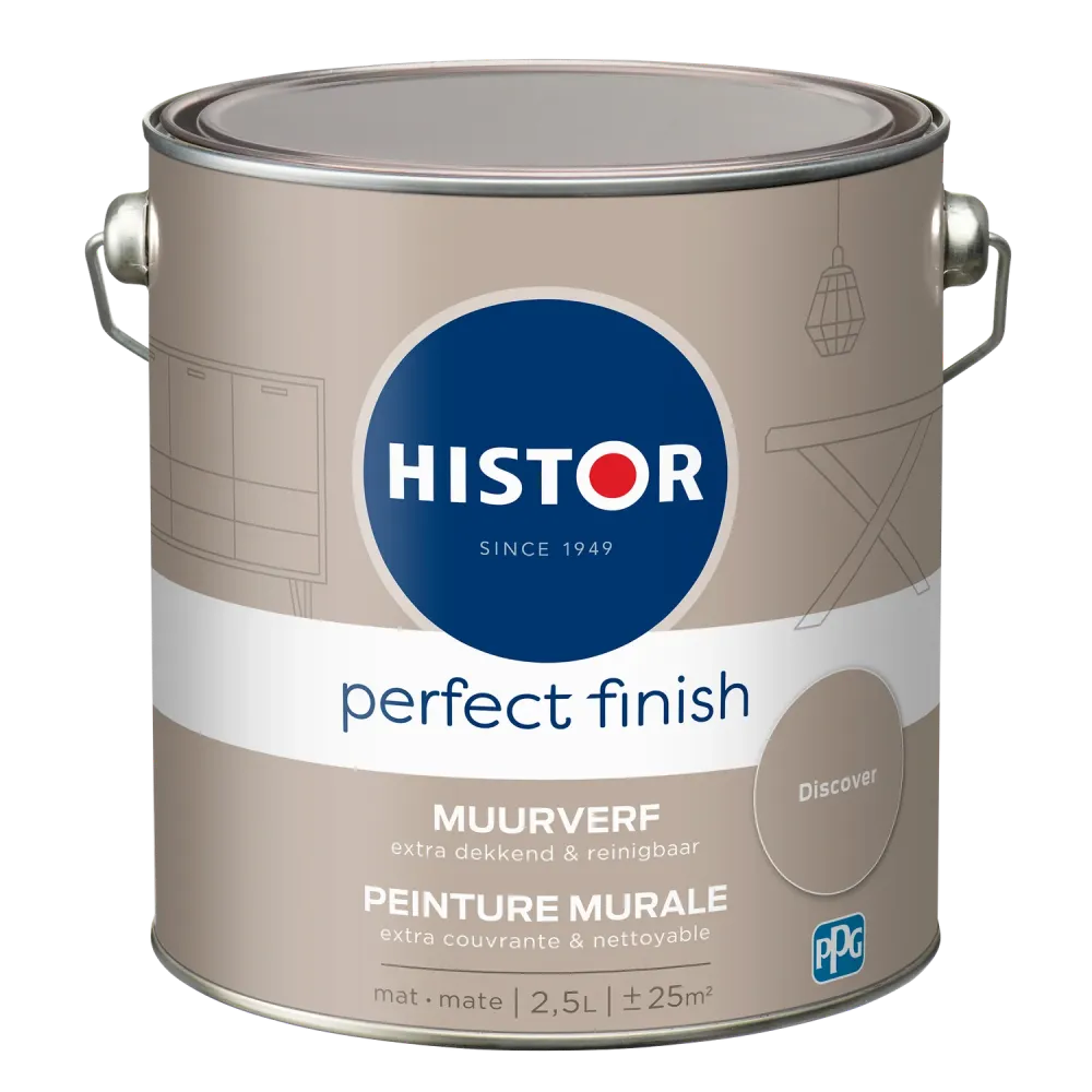 Histor Perfect Finish Muurverf - Mat - Discover - 2,5L