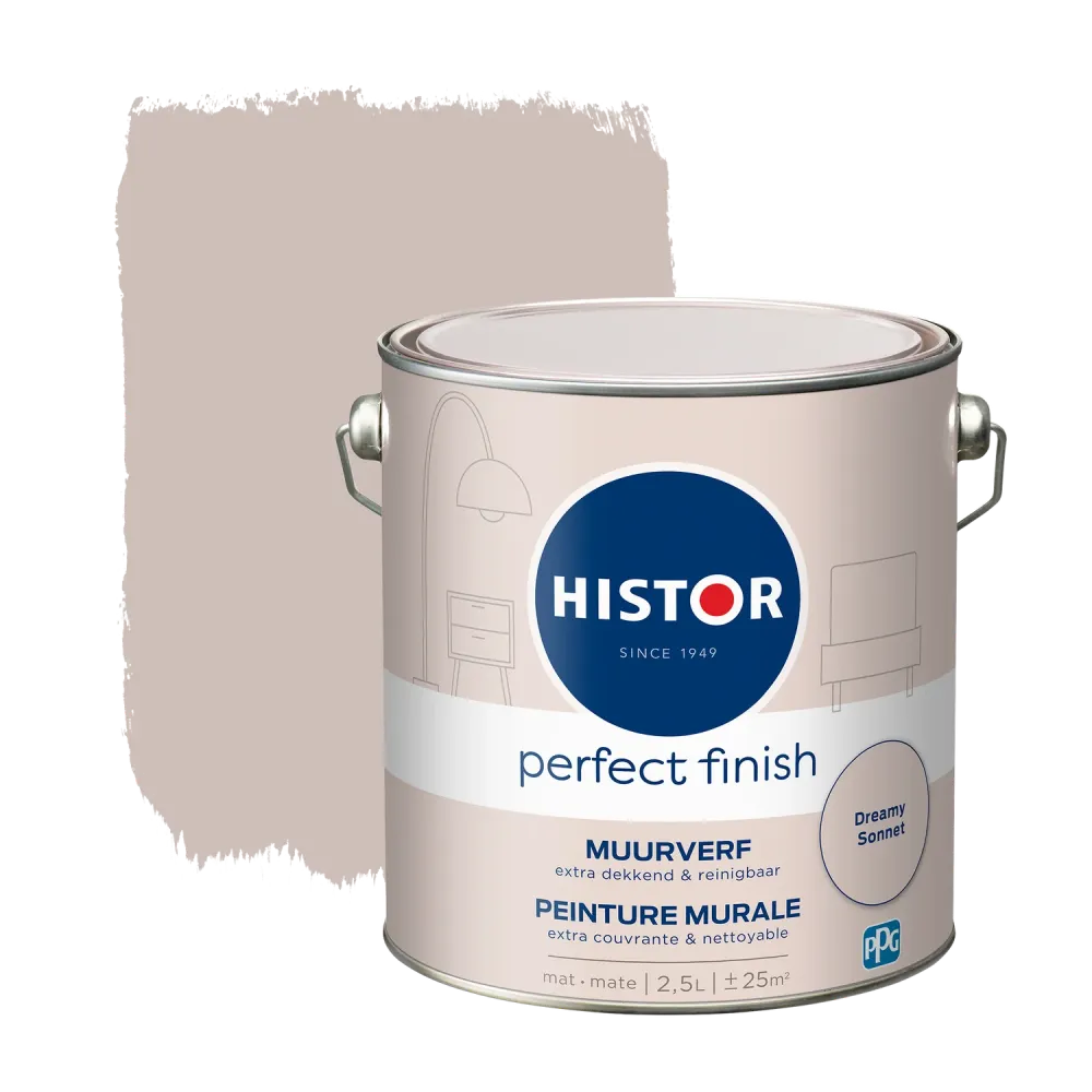 Histor Perfect Finish Muurverf - Mat - Dreamy Sonnet - 2,5L