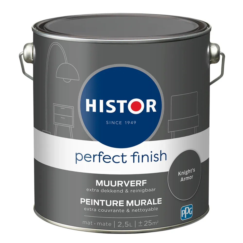 Histor Perfect Finish Muurverf - Mat - Knights Armor - 2,5L