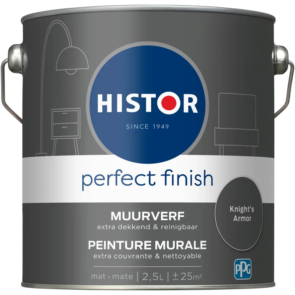 Histor Perfect Finish Muurverf - Mat - Knights Armor - 2,5L