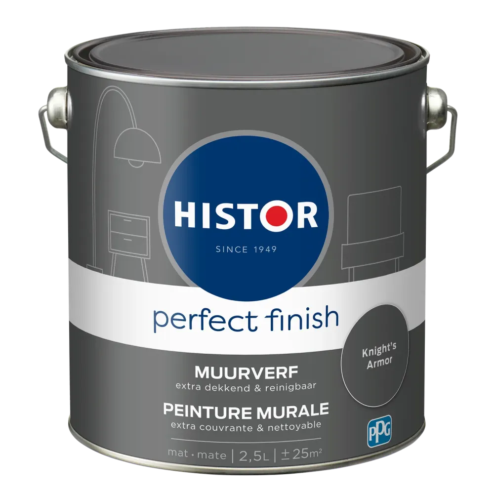 Histor Perfect Finish Muurverf - Mat - Knights Armor - 2,5L