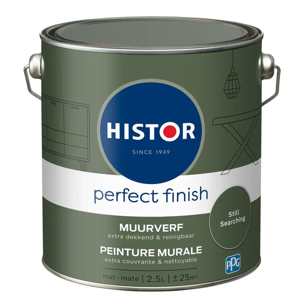 Histor Perfect Finish Muurverf - Mat - Still Searching - 2,5L