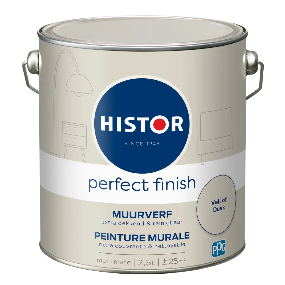 Histor Perfect Finish Muurverf - Mat - Veil Dusk - 2,5L