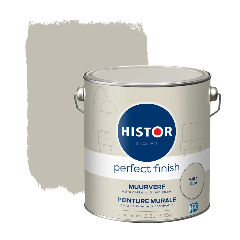 Histor Perfect Finish Muurverf - Mat - Veil Dusk - 2,5L
