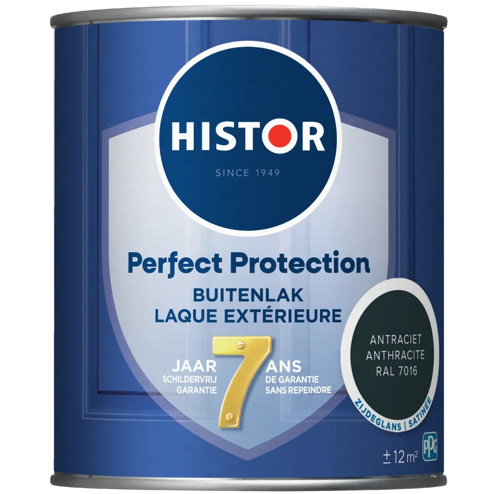 Histor Perfect Protection Buitenlak Zijdeglans Antraciet Ral 7016 0,75 Ltr