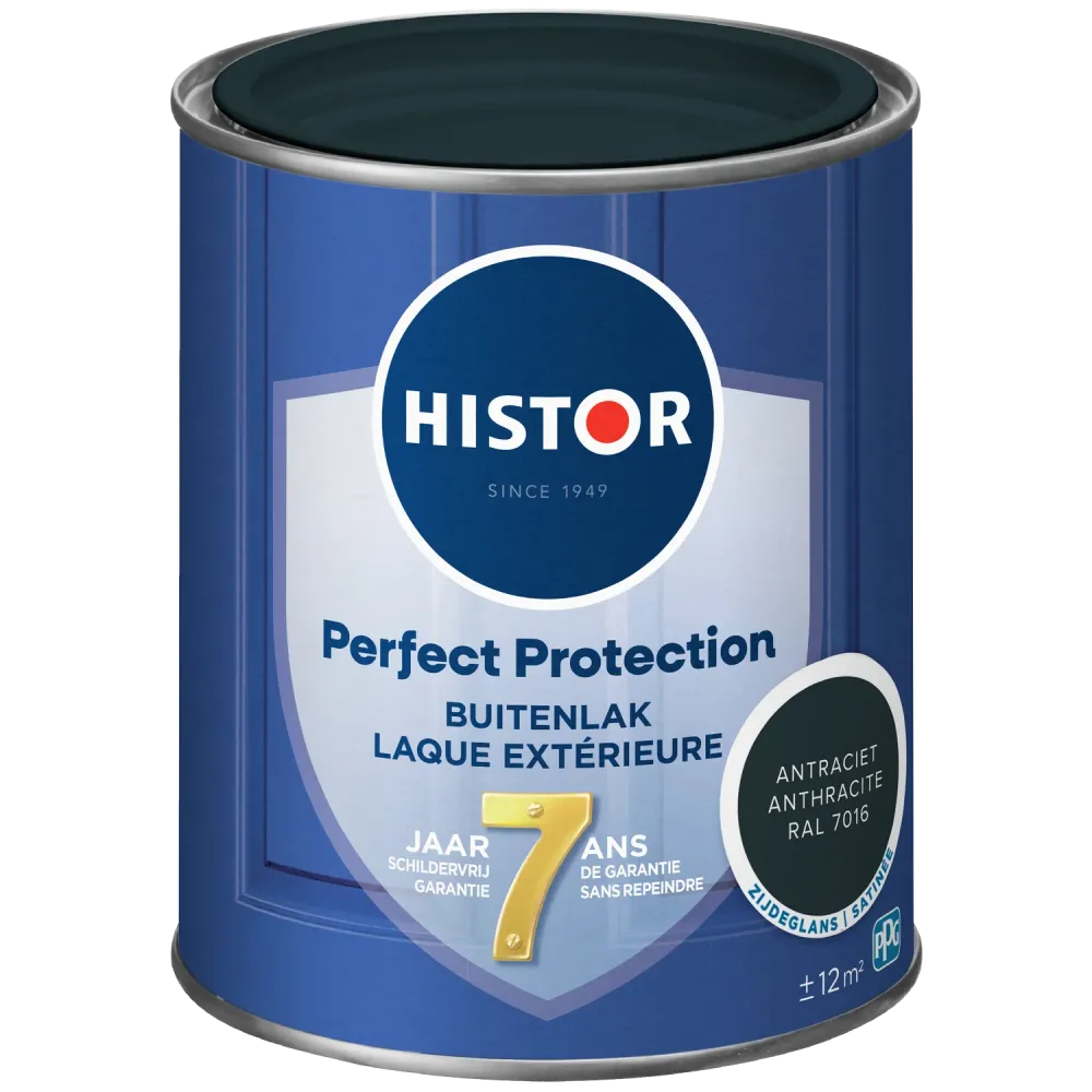 Histor Perfect Protection Buitenlak Zijdeglans Antraciet Ral 7016 0,75 Ltr