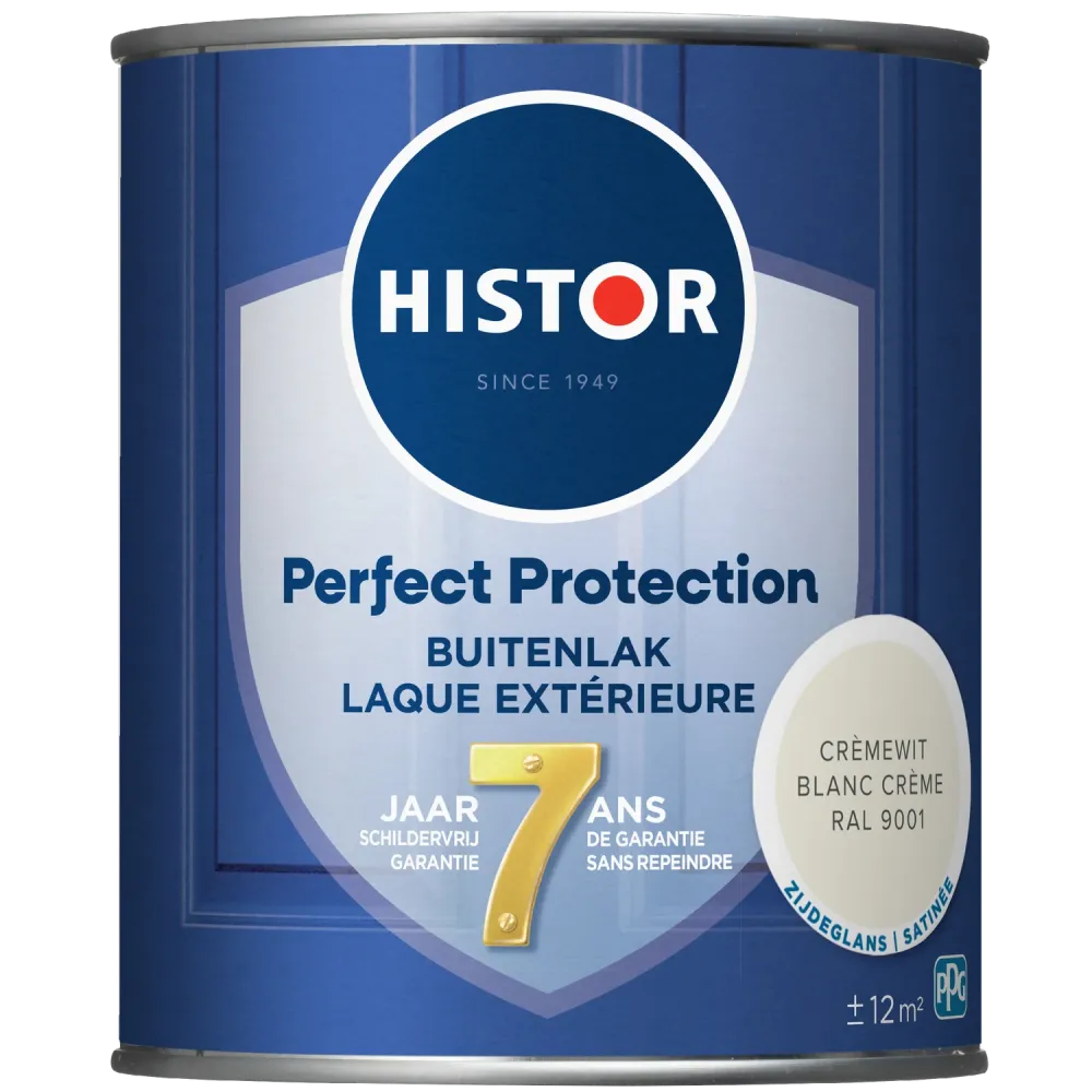 Histor Perfect Protection Buitenlak Zijdeglans Cremewit Ral 9001 0,75 Ltr