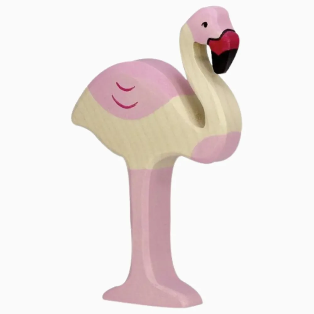 Holztiger - flamingo van hout