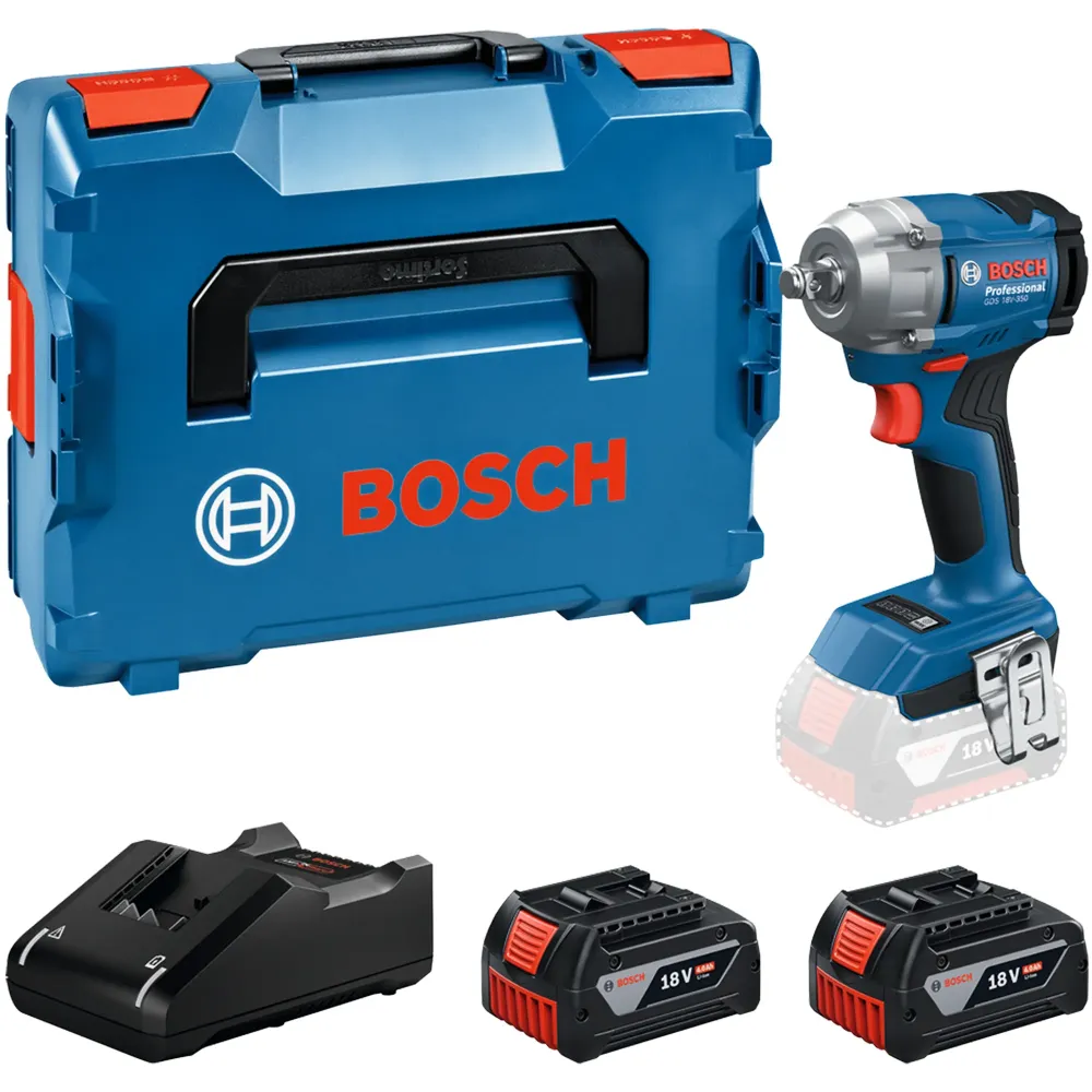 Impulsschroevendraaier Bosch GDS 18V-350 4Ah