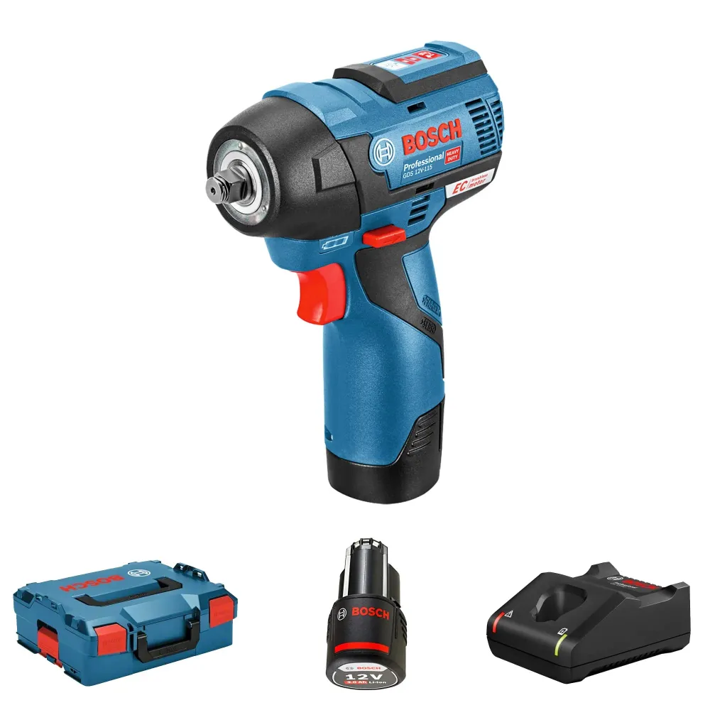 Impulsschroevendraaier Bosch GDS-12V-115 3Ah