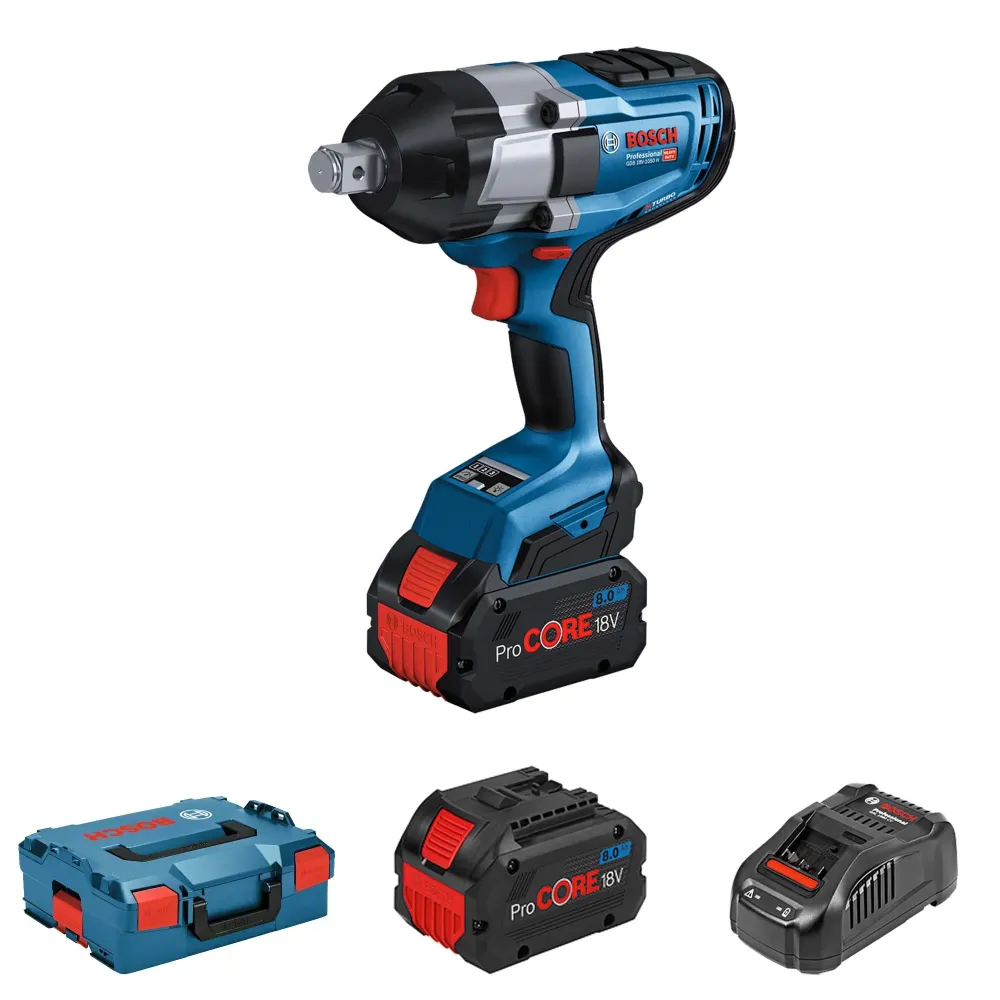 Impulsschroevendraaier Bosch GDS-18V-1050H 8Ah
