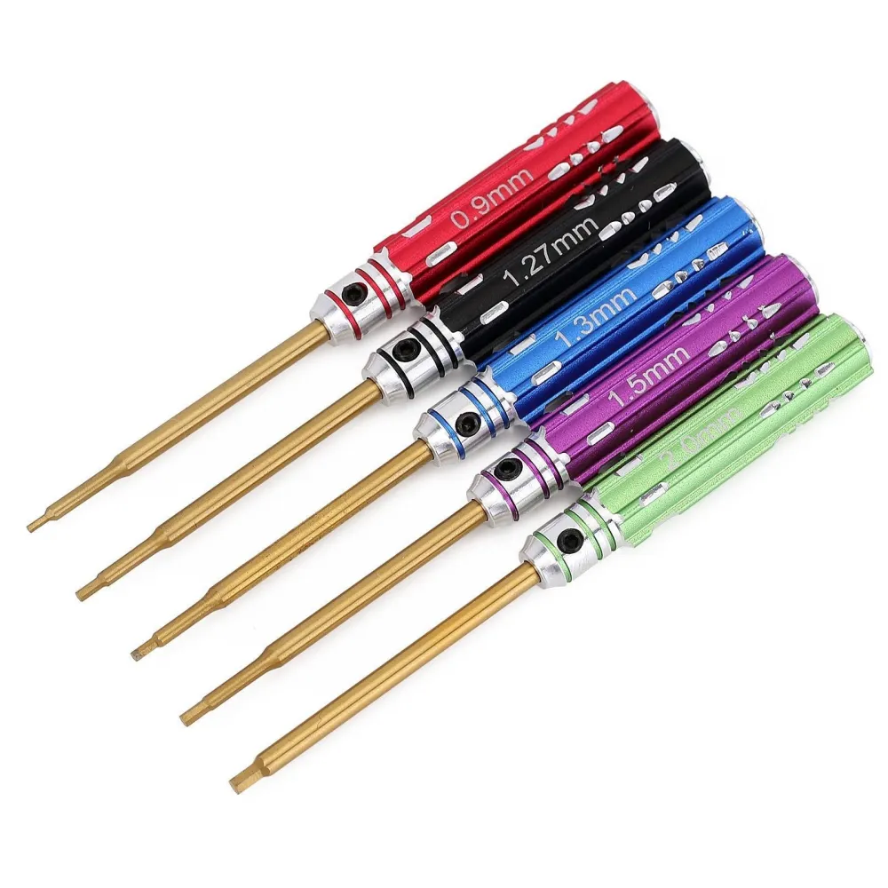 Injora Lot de 5 outils hexagonaux 0,9/1,27/1,3/1,5/2,0 mm