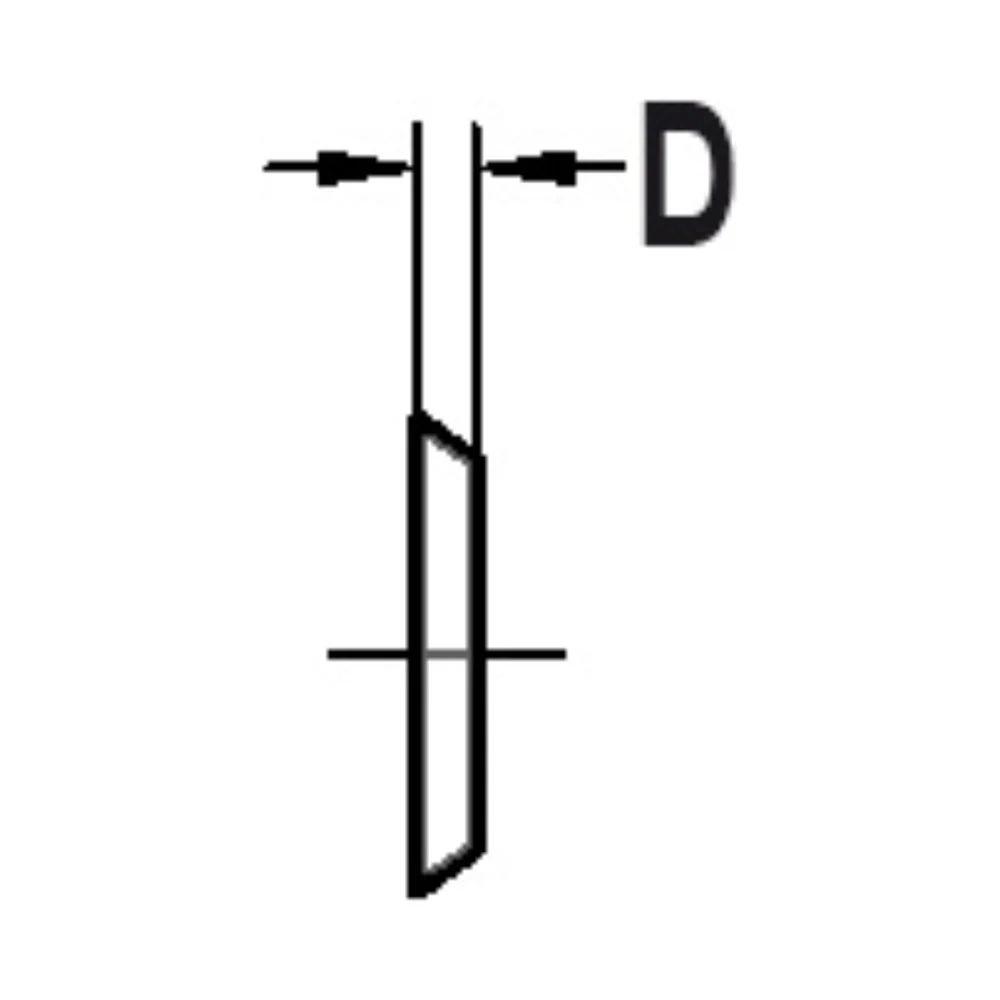 AFRONDKEERMES R=1,0 MM, VIERZIJDIG GEPROFILEERD, HW JSO