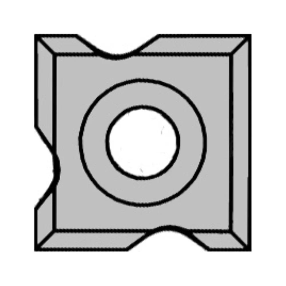 COMBI-KEERMES 45° + R=1/2/3 MM, VIERZIJDIG GEPROFILEERD, HW JSO