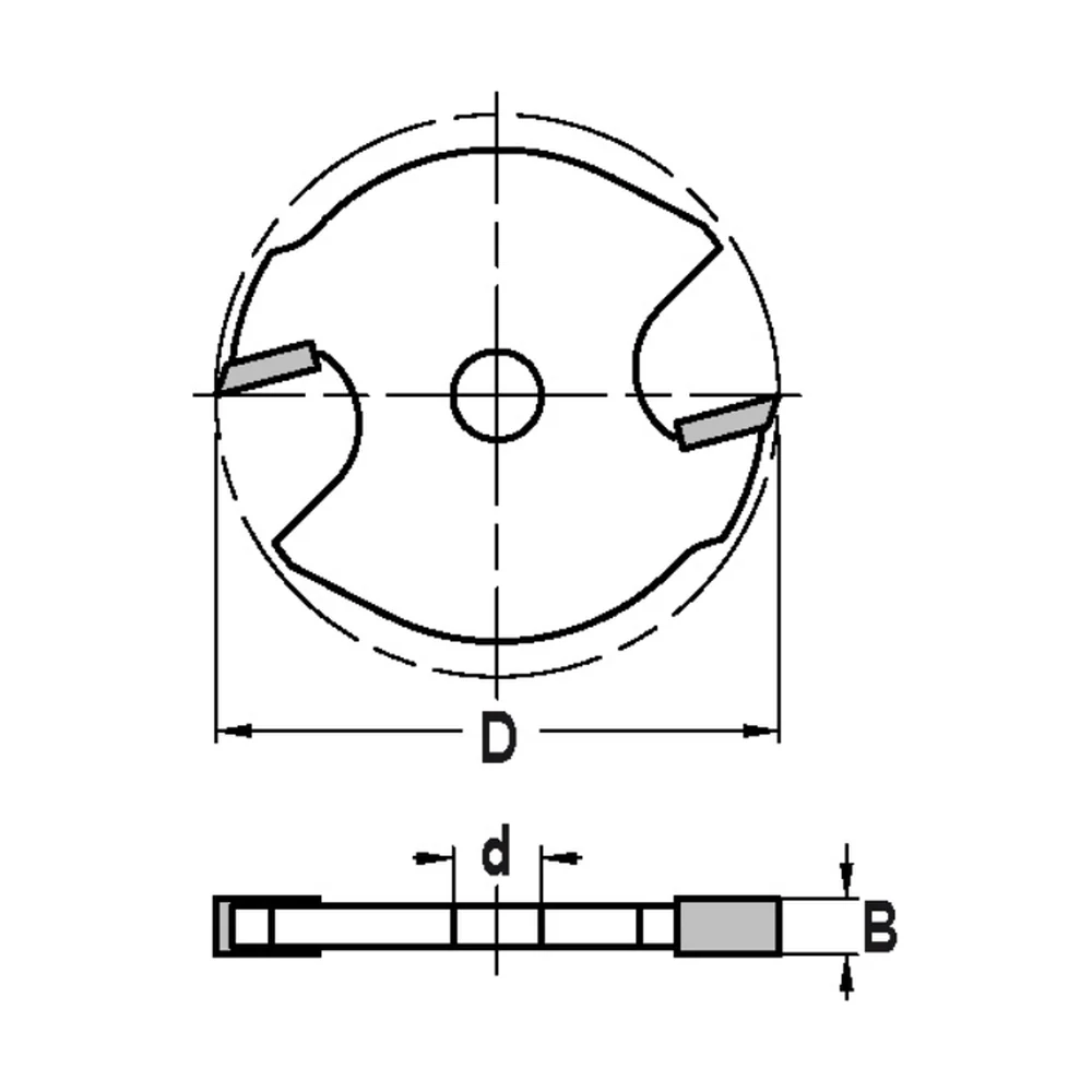 GROEFZAAGJES MET ASGAT 6,0 MM, Type: Groefzaagje D=40 x 1,5 mm JSO
