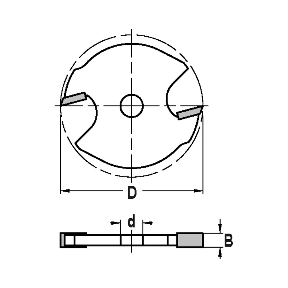 GROEFZAAGJES MET ASGAT 6,0 MM, Type: Groefzaagje D=50 x 3,0 mm JSO