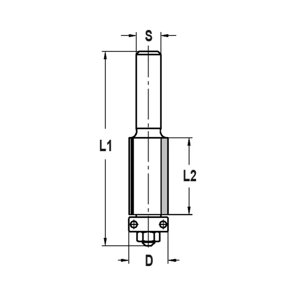 KANTENFREES RECHT Ø 12,7 X 25 MM, TL=63 MM, S=6 MM, HW JSO