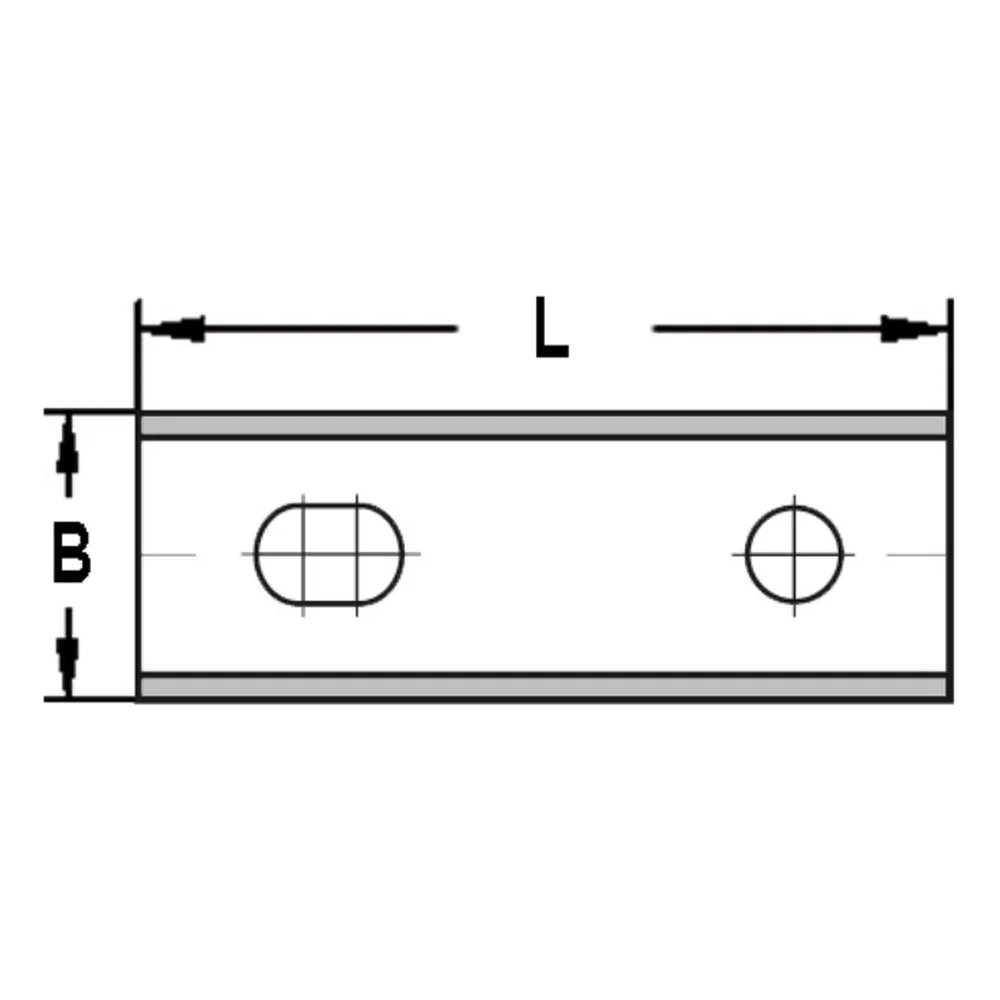 KEERMES 80,0 X 13,0 X 2,2 MM (2-GATS), TWEEZIJDIG GESLEPEN, HW JSO