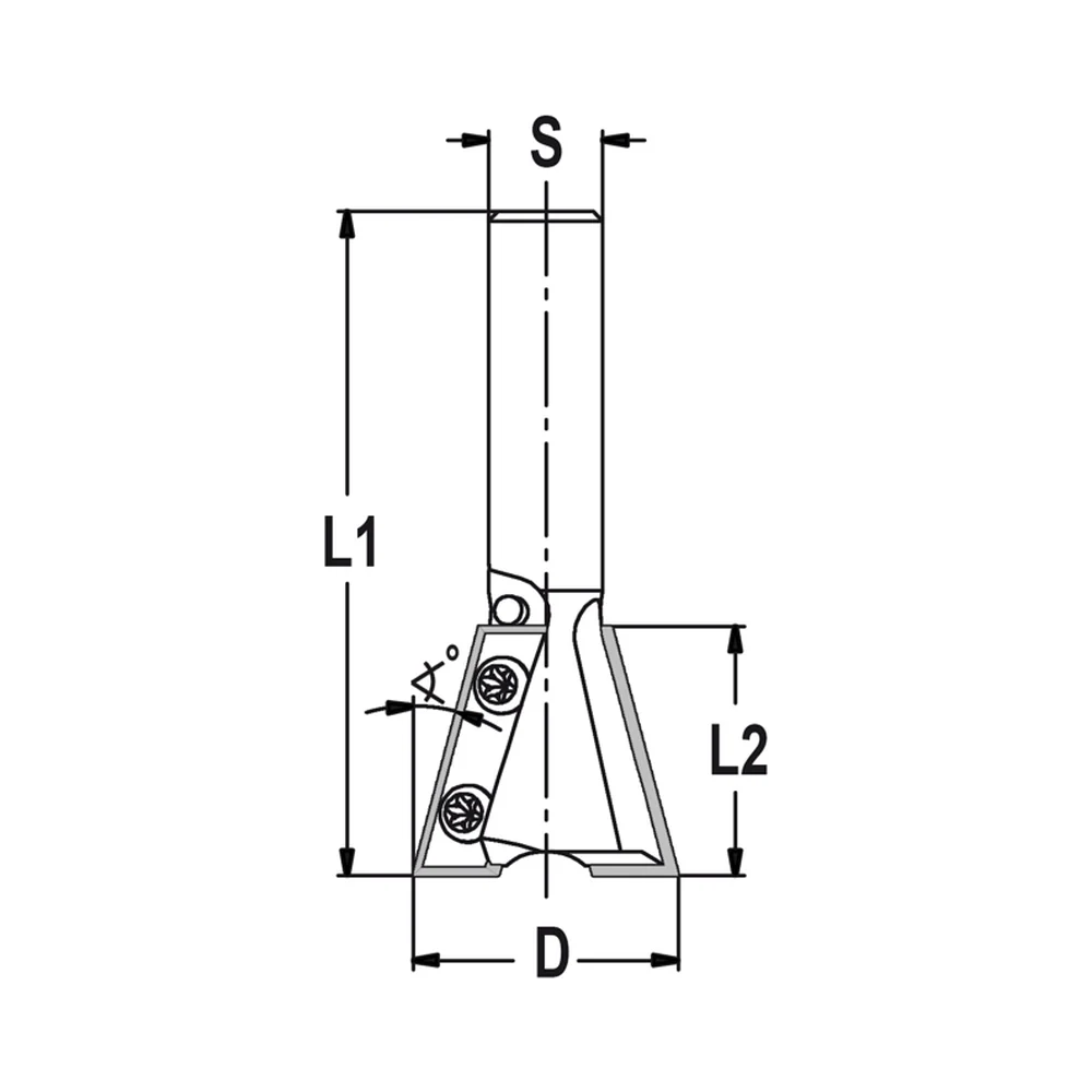 KEERMES ZWALUWSTAARTFREES 15°, D=28 MM, S=12 MM, HW JSO