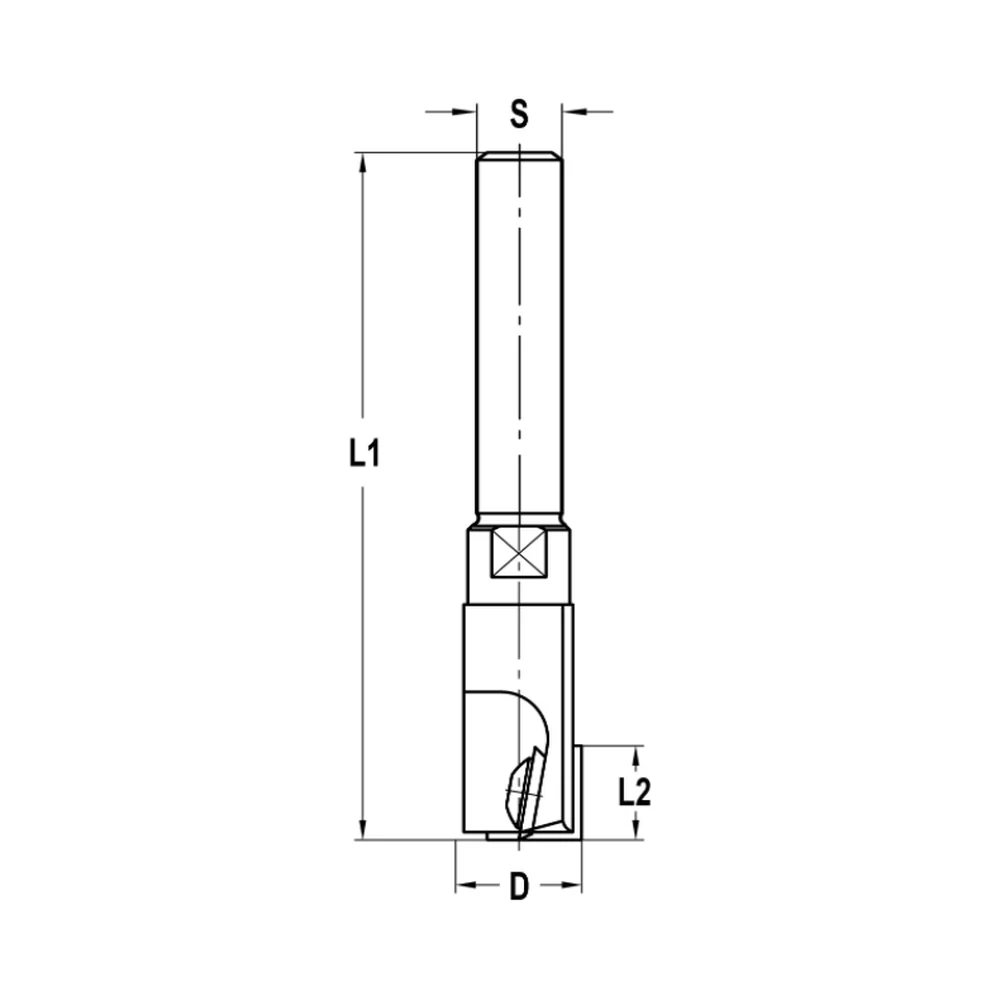 KEERMESGROEFFREES Ø 20 X 12 MM, TL=130 MM, S=12 MM, HW JSO