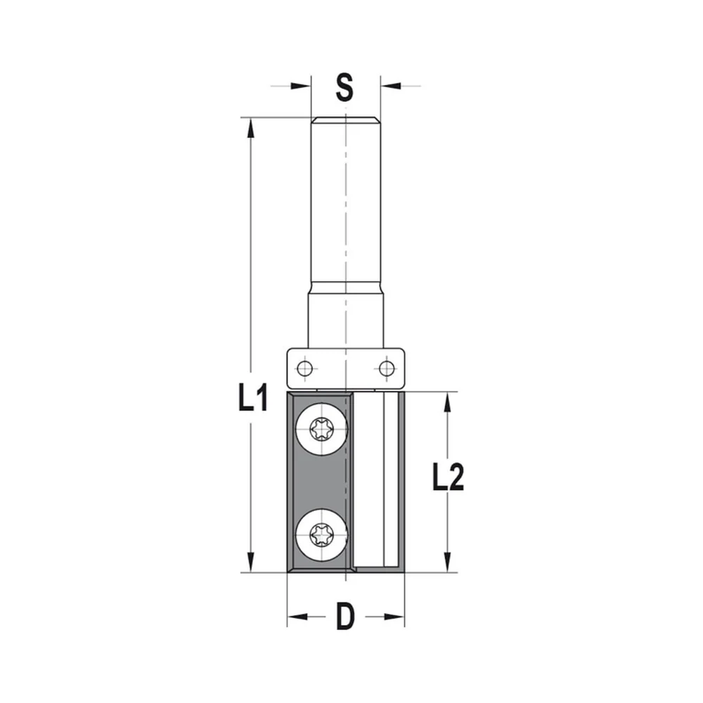 KEERMESKANTENFREES RECHT Ø 22 X 30 MM, TL=76 MM, S=8 MM, HW JSO
