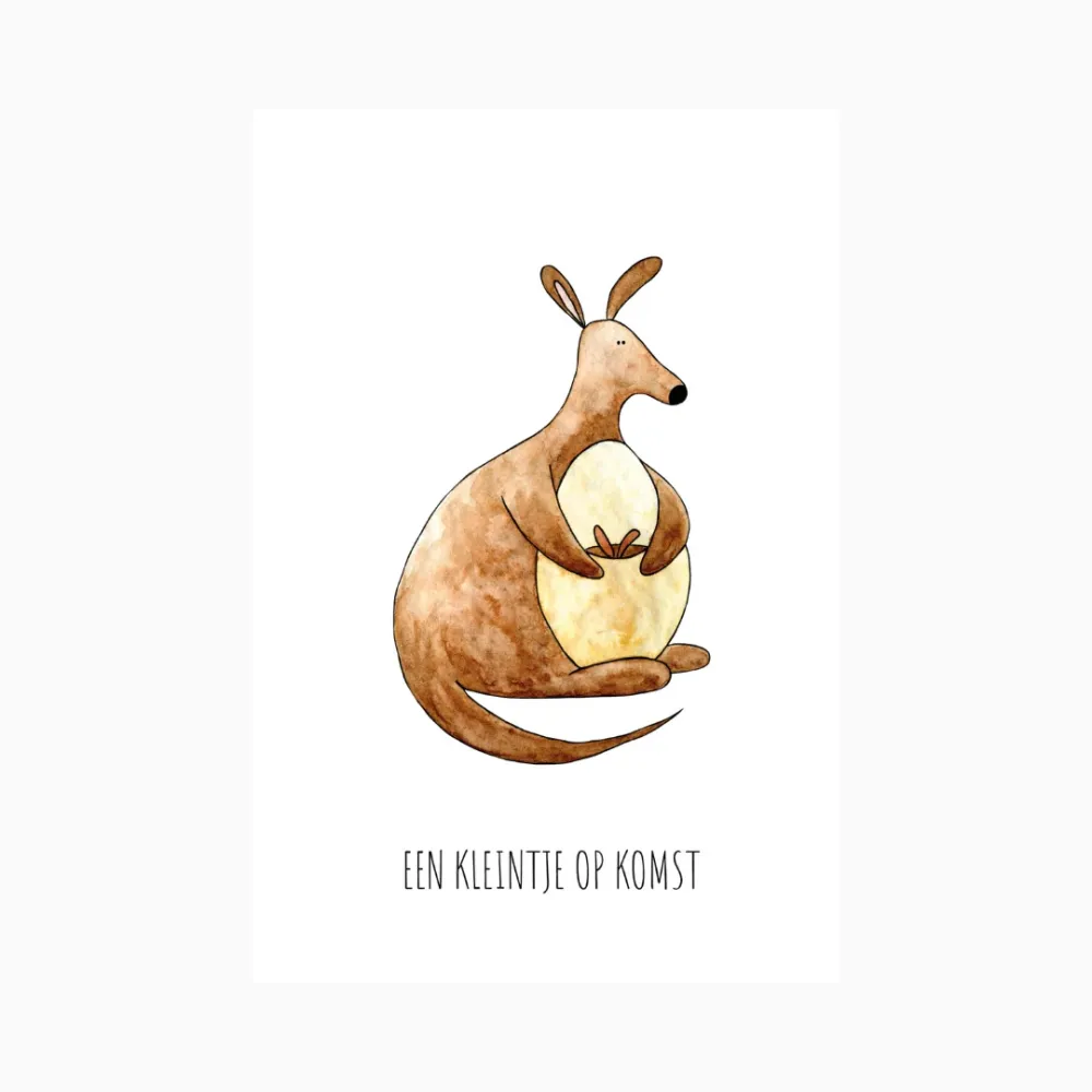 Kaart een kleintje op komst Juulz Illustrations & Design