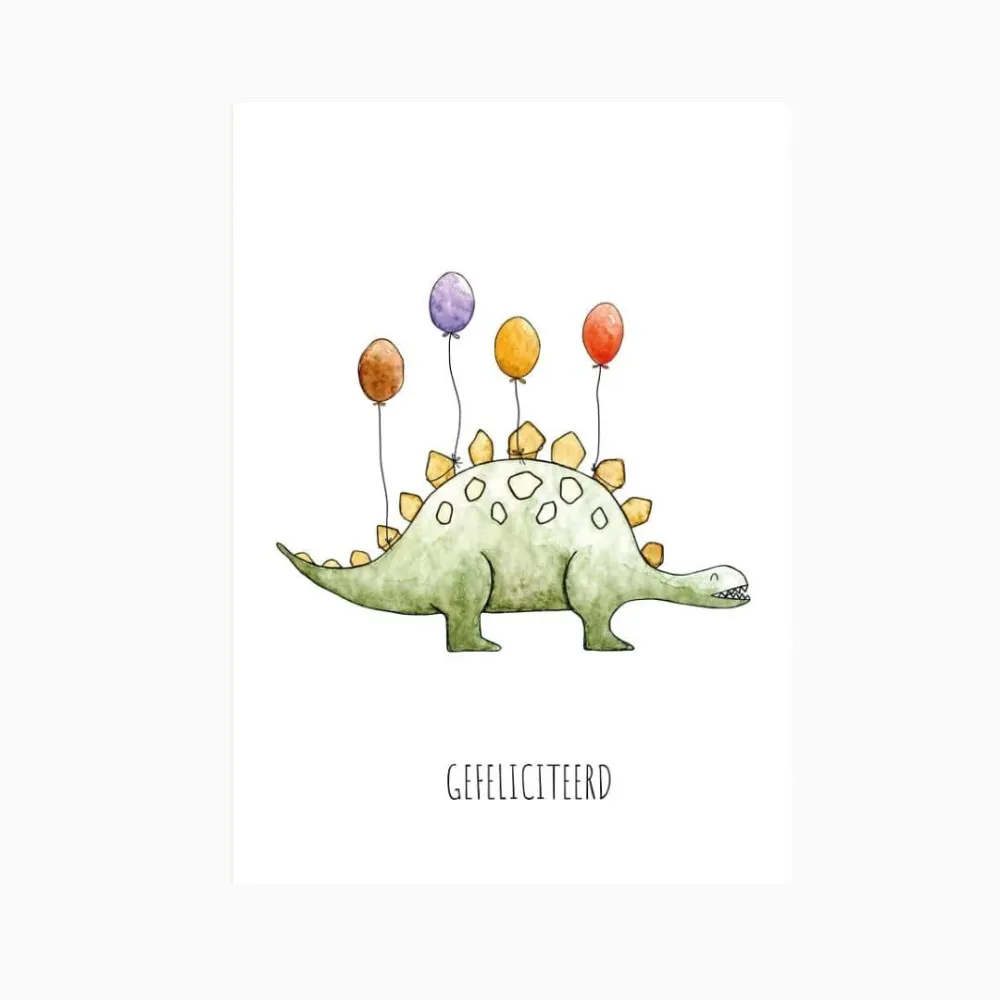 Kaart gefeliciteerd Juulz Illustrations & Design