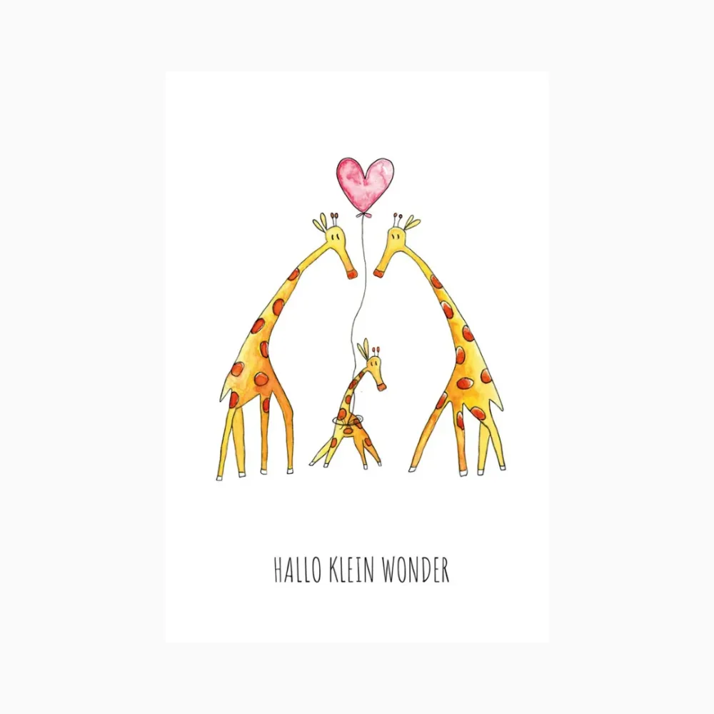 Kaart hallo klein wonder Juulz Illustrations & Design